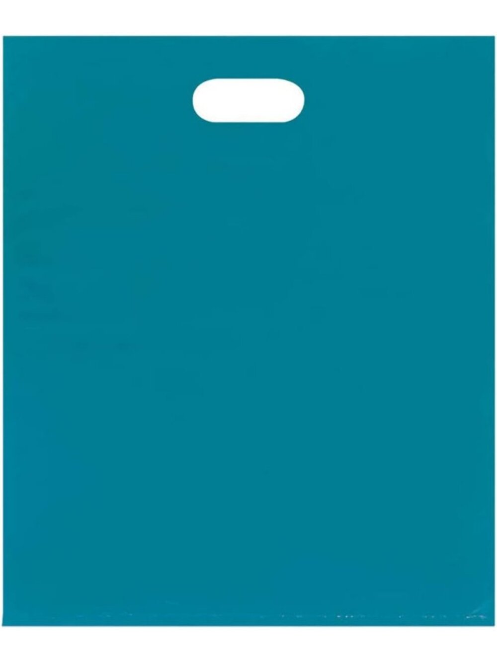 Teal Plastic Retail Bags - 500 Count, Durable Merchandise Packaging for Shops